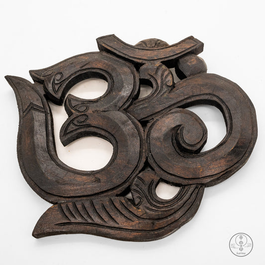 Om in legno (color naturale )