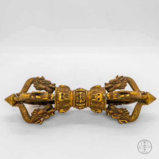 Dorje¬Vajra di bronzo grande con 4 raggi