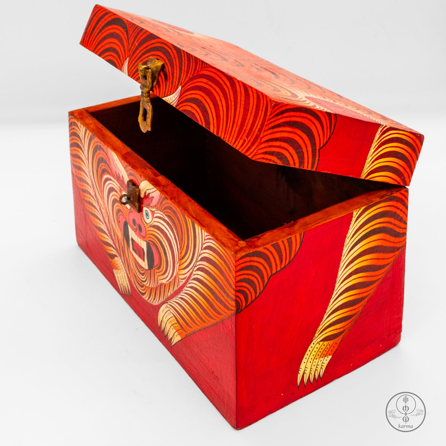 Scatola Tigre dipinto a mano