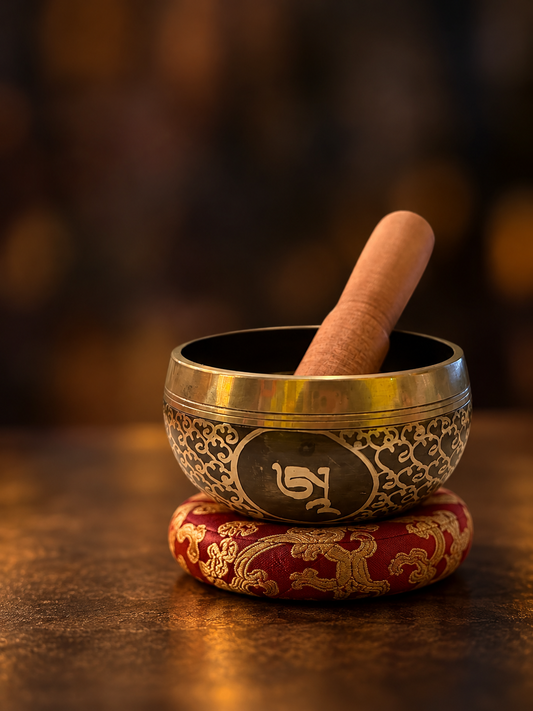 Campana Tibetana Miniatura – Om Ah Hum