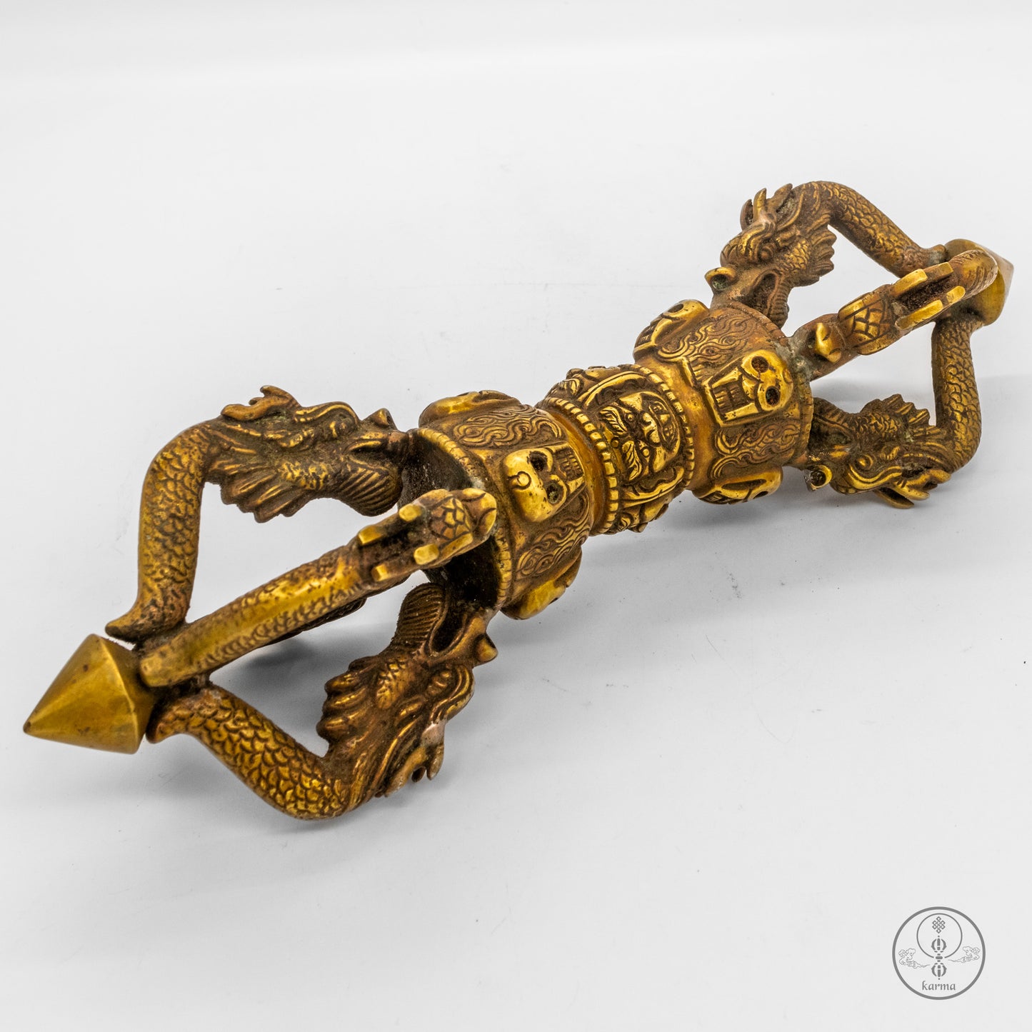 Dorje¬Vajra di bronzo grande con 4 raggi