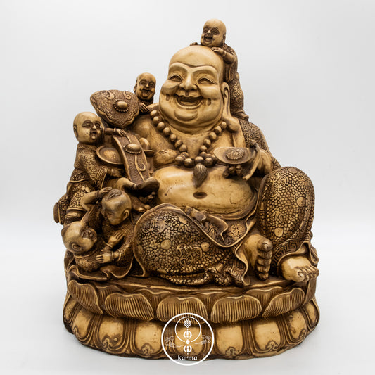 Buddha che ride con i bambini (Laughing Buddha)