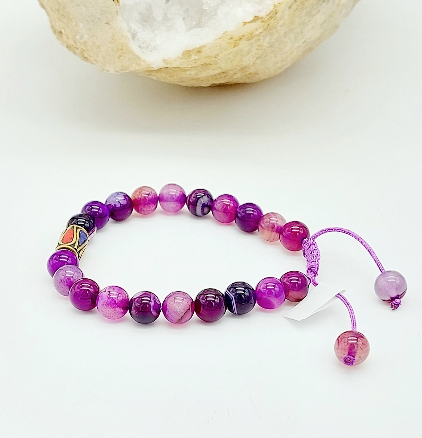 Braccialetto di onice colorata