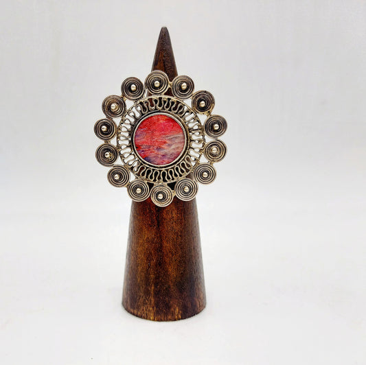 Anello Fiori con il diaspro