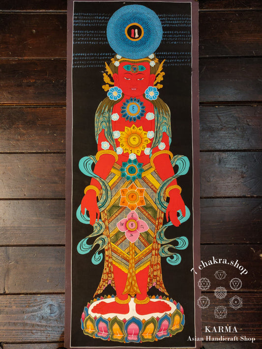 Sette chakra dipinto a mano