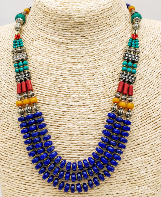 Collana Tibetana di Lapizlazzuli