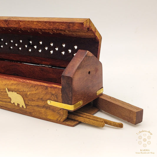 Brucia incenso in legno - incensiere