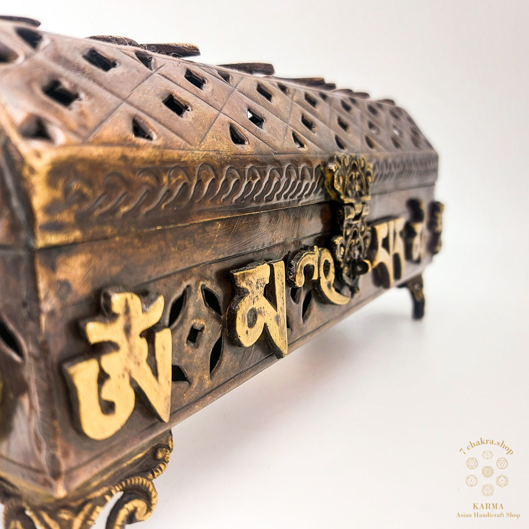 Brucia Incenso Tibetano inciso con mantra OM MANI PADME HUM