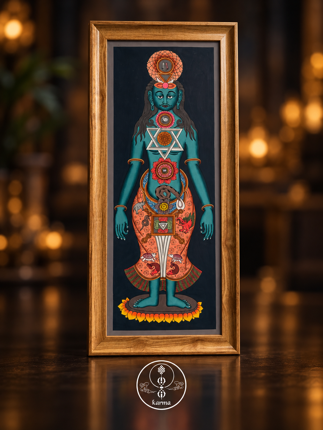 Dipinto dei Sette Chakra – Arte Sacra Nepalese Dipinta a Mano