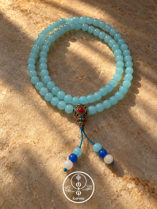 Mala in Agata Azzurra – 108 Perle