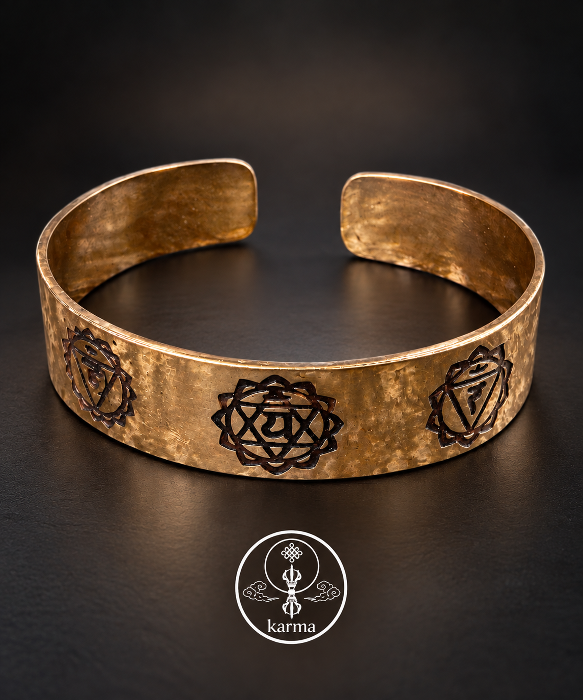 Bracciale in Rame con i Sette Chakra