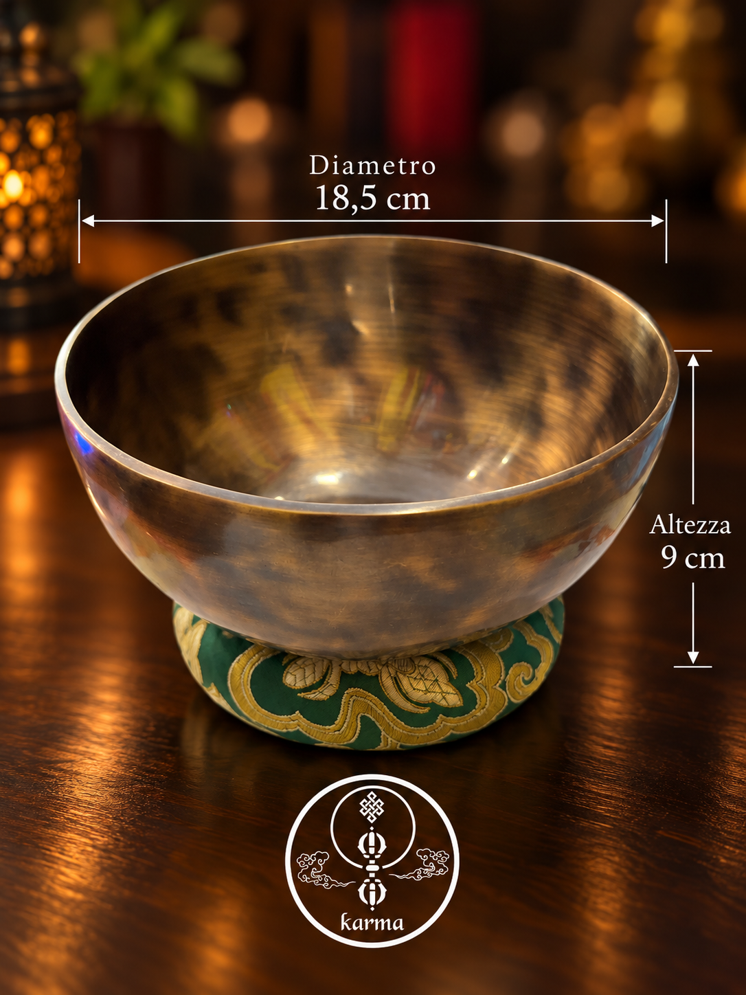 Campana Tibetana Artigianale Sol 193,1 Hz – Chakra del Cuore (Anahata) | Battuta a Mano