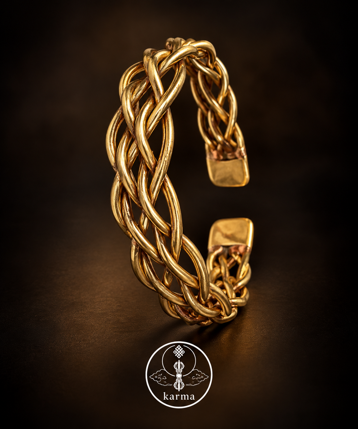 Bracciale in Rame dorato con Nodo Infinito