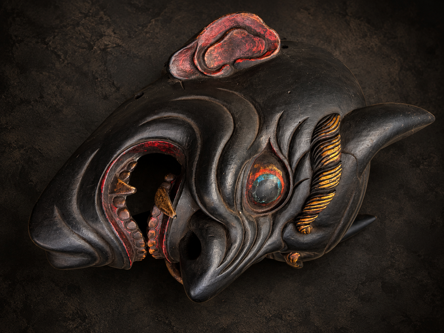 Maschera Hannya — Tradizione Giapponese, Artigianato Nepalese