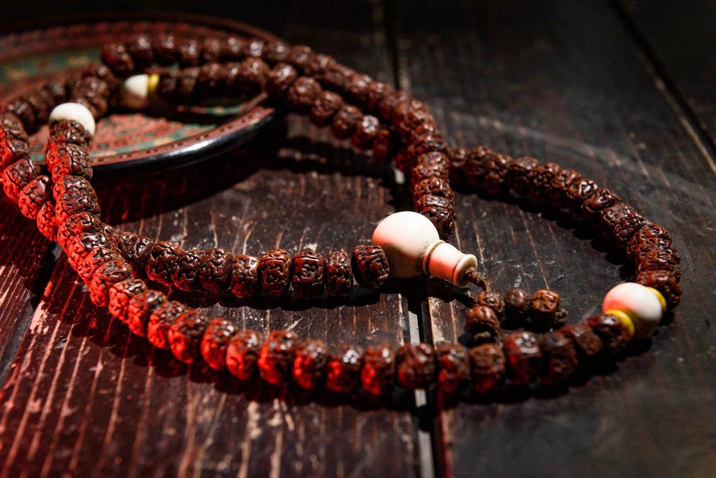 Autentica Mala Rudraksha 108 grani – Gioiello spirituale Himalayano