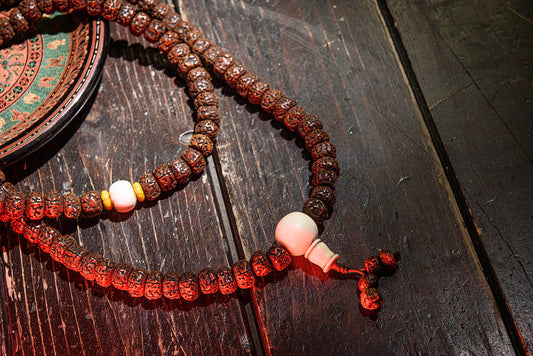 Autentica Mala Rudraksha 108 grani – Gioiello spirituale Himalayano
