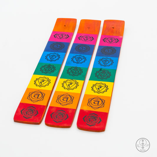 Portaincenso in legno chakra